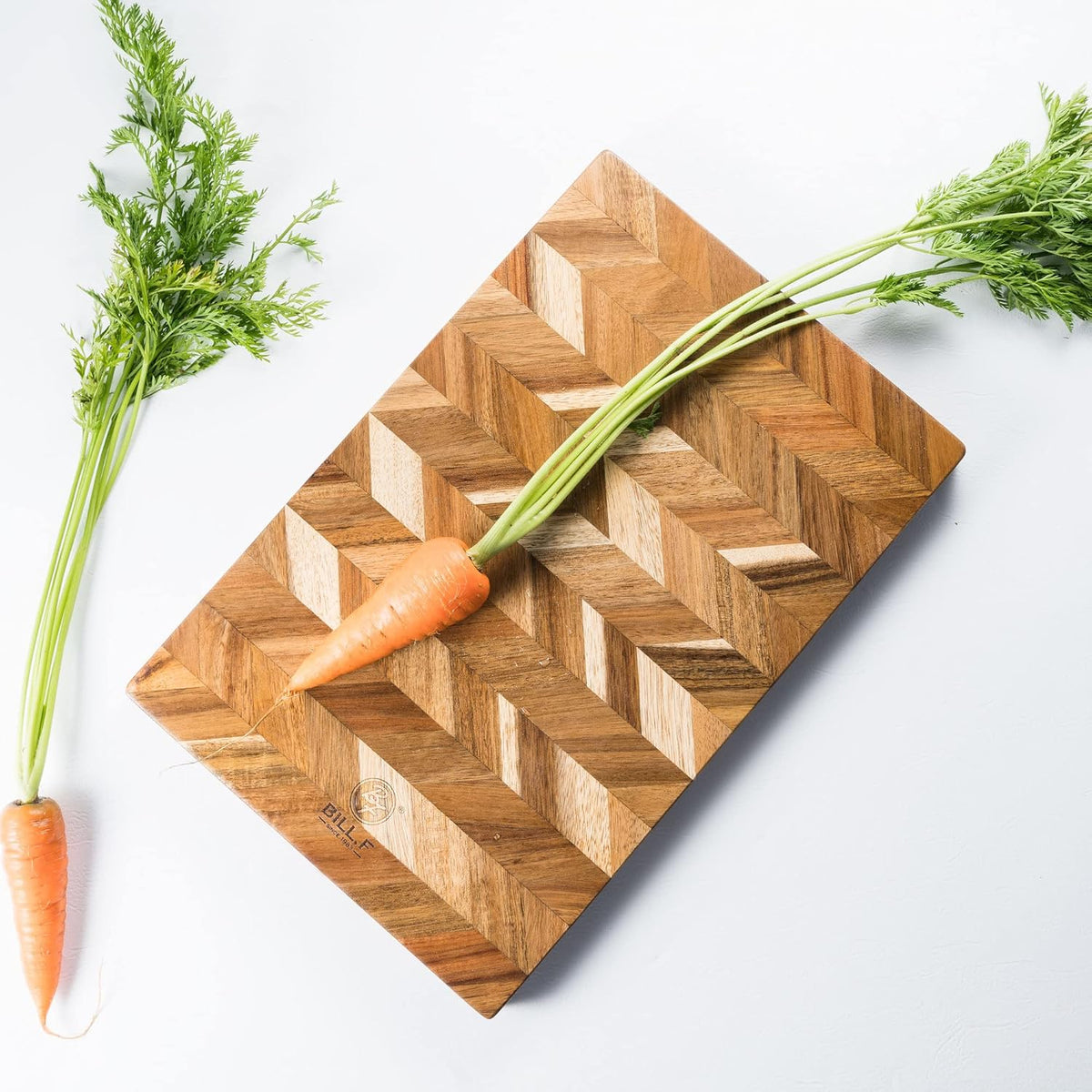 14x9 inch Acacia Wood Cutting Board, Pack of 2 T716