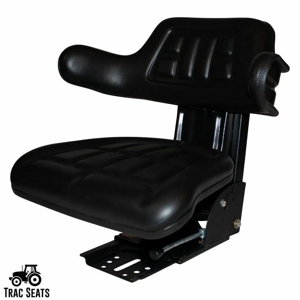 Black Tractor Suspension Seat N4389