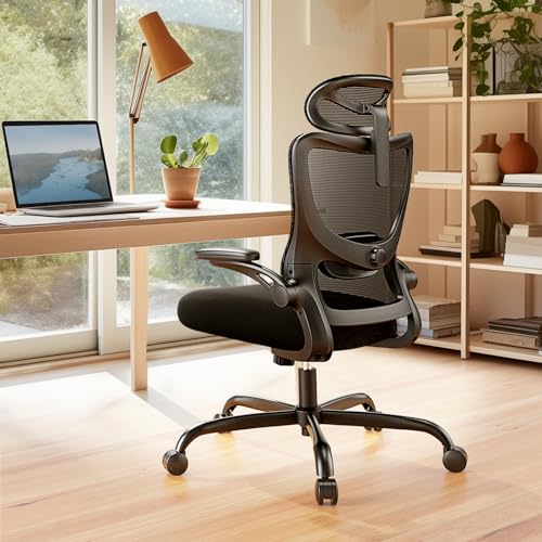 Black Ergonomic Office Chair with Lumbar Support S699922
