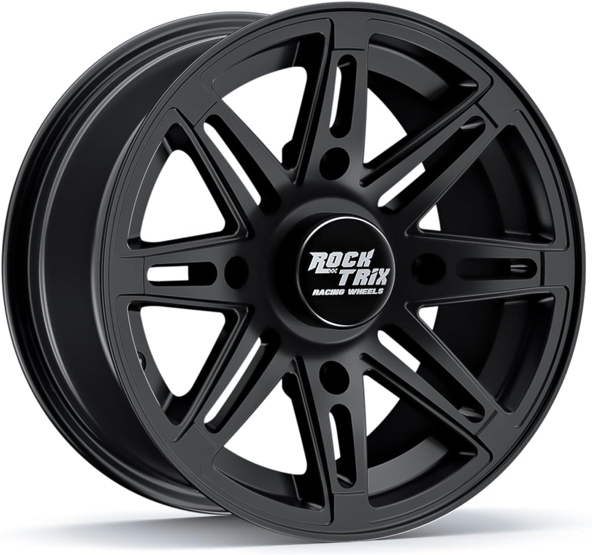 14x7 Matte Black ATV Wheels Rims Set of 4 I550