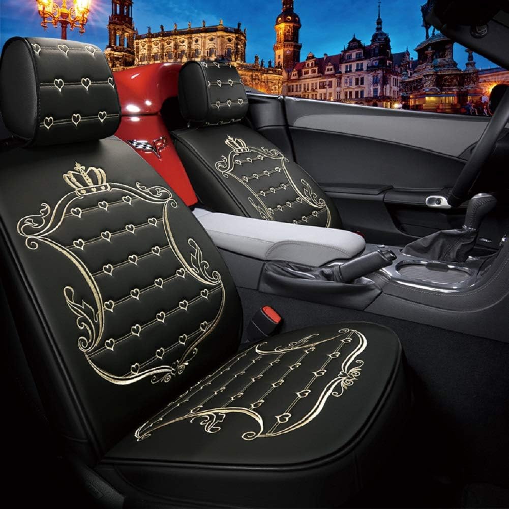 5pcs Waterproof Leather Car Seat Covers Full Set C237546