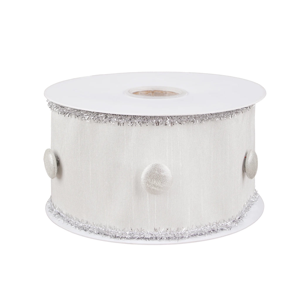 Ivory 3 in Double Fused Dupioni Ribbon T602588