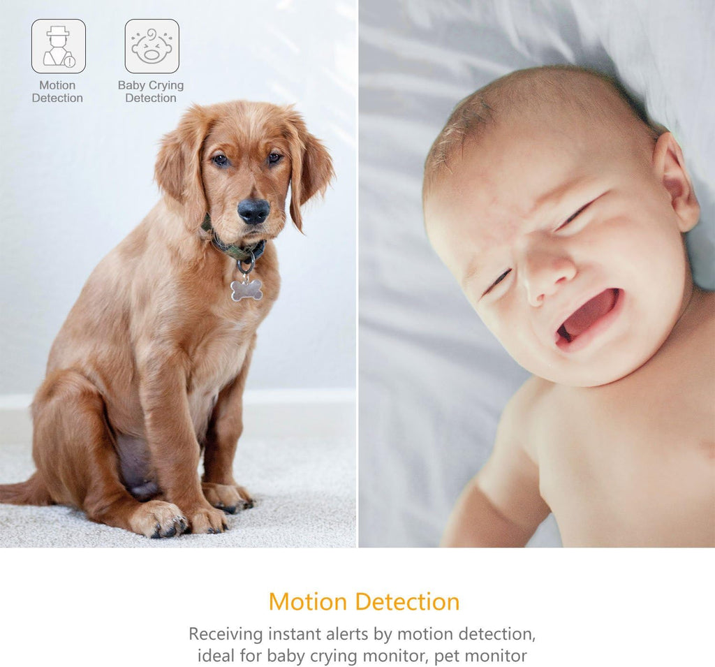 2pc 1080p WiFi Smart Indoor Security Camera with Night Vision K95977
