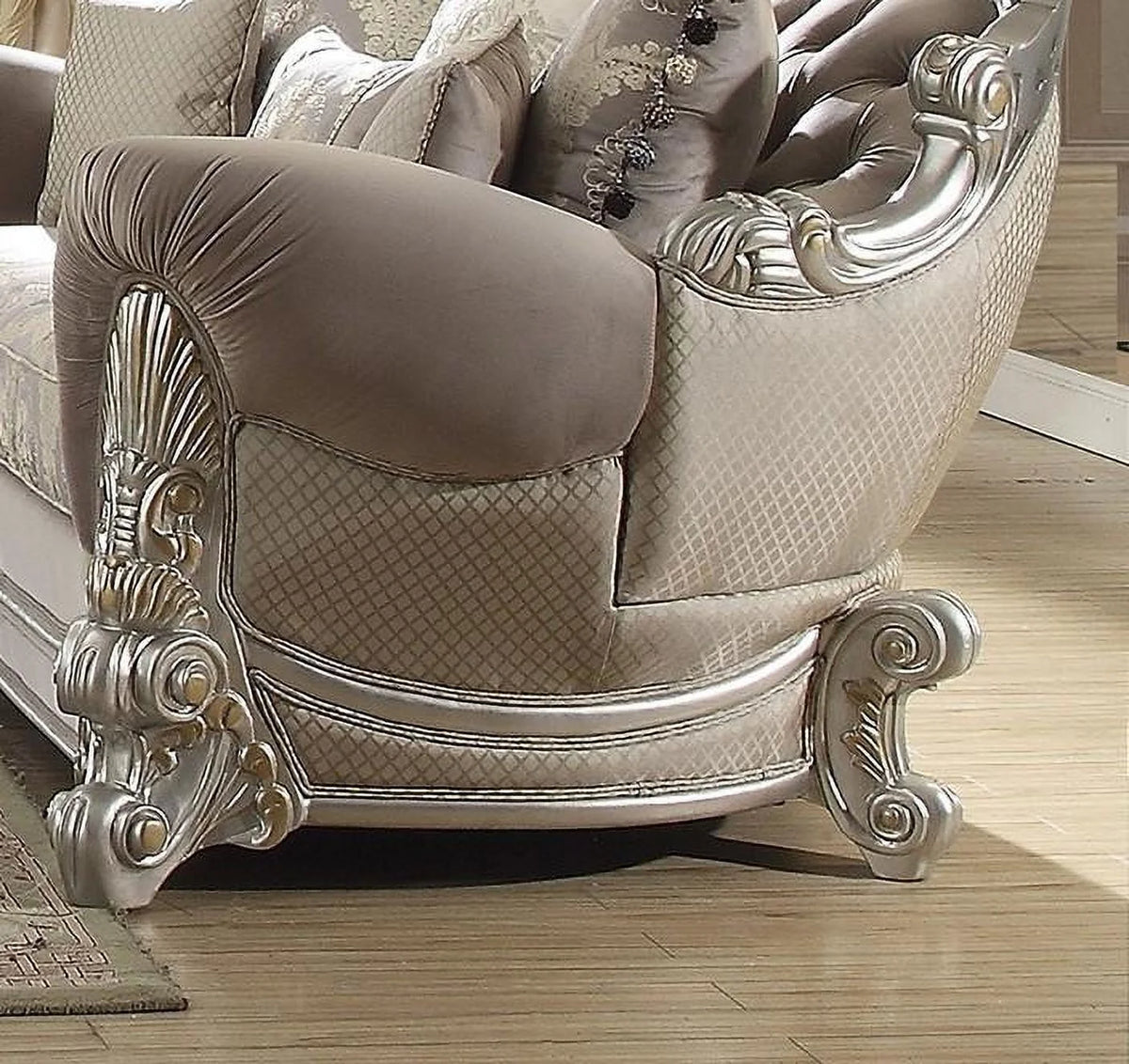Carved Wood 3Pcs Sofa Set T98362