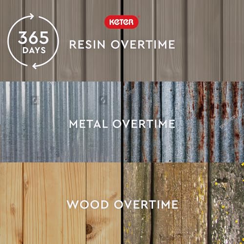 6x3 Outdoor Storage Shed Kit, Taupe & Brown R9645