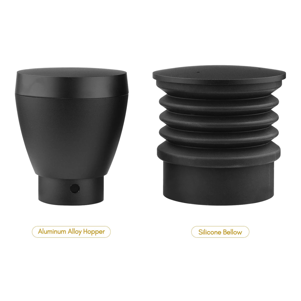 Aluminum Alloy Single Dose Hopper with Silicone Bellow Coffee Grinder Accessories X2573