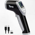 Tera Barcode Scanner Temperature Thermometer 2D QR 1D Cordless Bar Code Reader with Digital Display Screen, Compatible with Bluetooth 2.4Ghz Wireless USB Wired Pack of 2 J3384