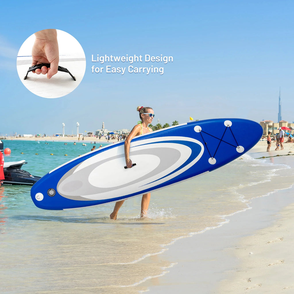 10' Inflatable Stand Up Paddle Board with Bag Paddle Pump A9750