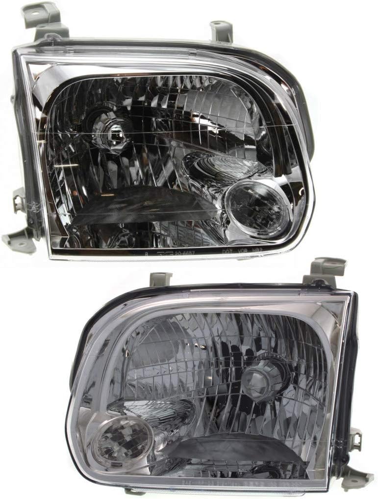 Headlight Assembly Pair for Toyota Sequoia 2005 2006 2007 Y519756