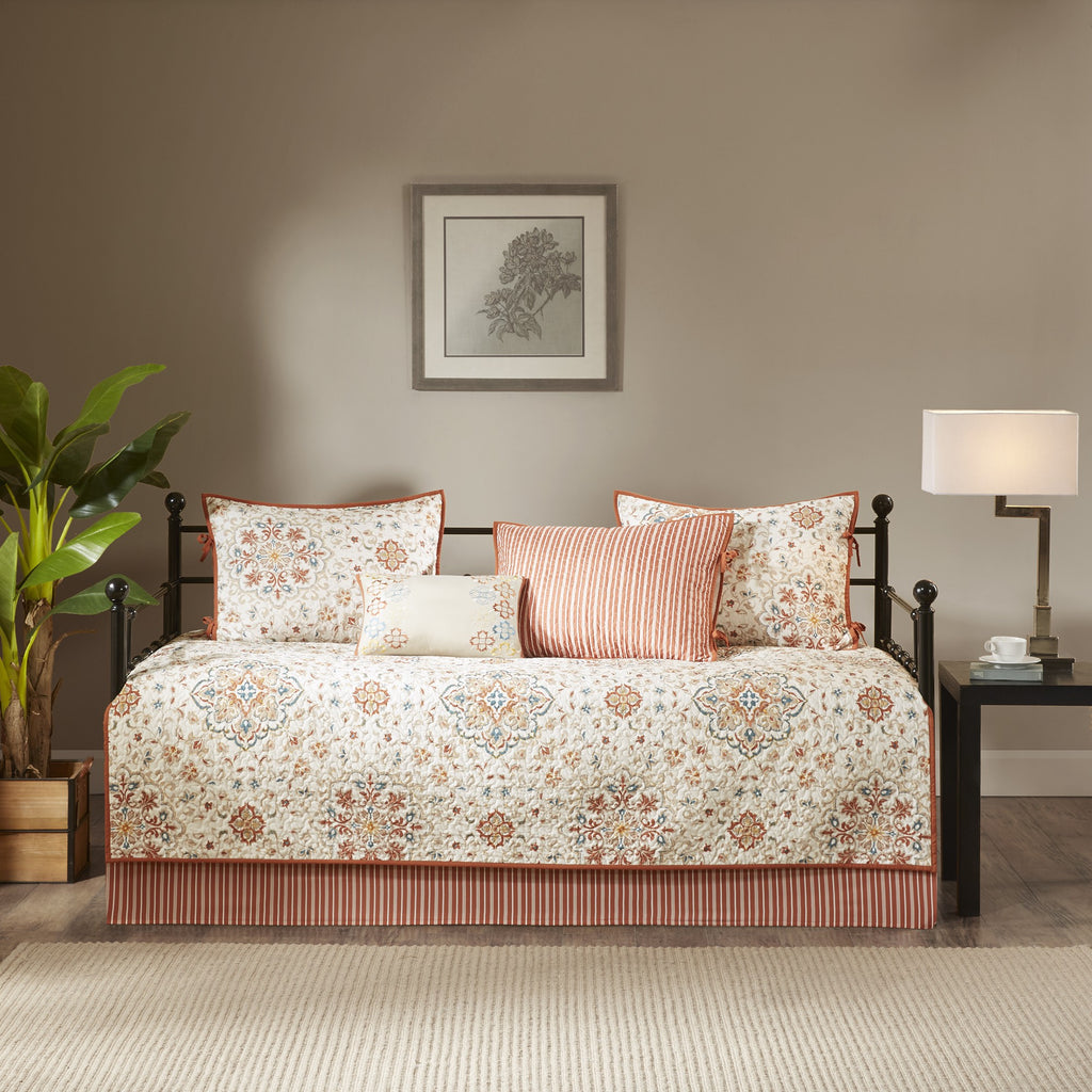 Ivory 6-Piece Reversible Daybed Cover Set T124624