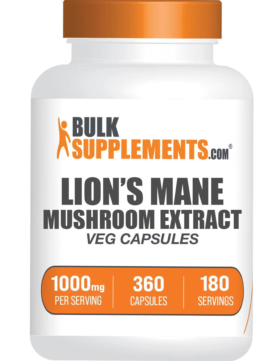 Lion's Mane Mushroom Capsules 360 Veg Capsules Z460