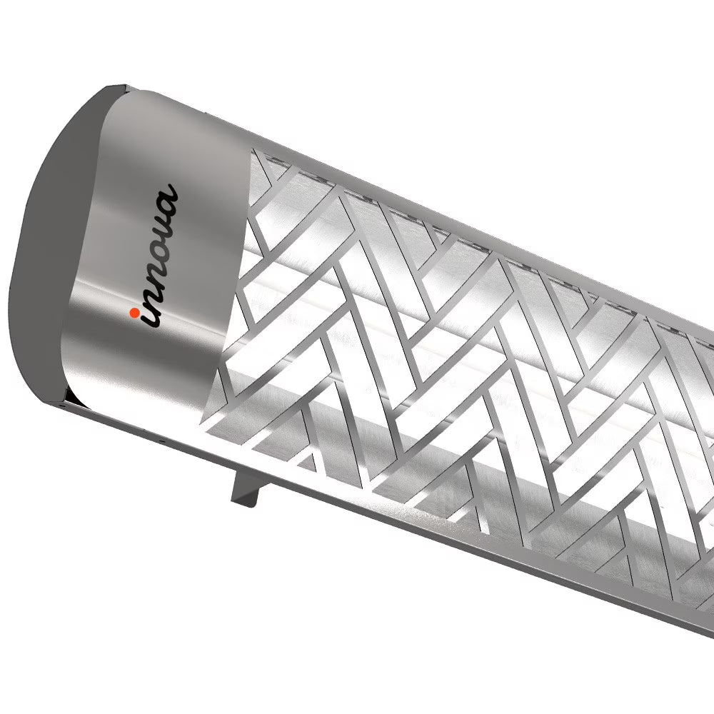 5000 Watt Electric Infrared Dual Element Heater, Stainless Steel Finish U236069