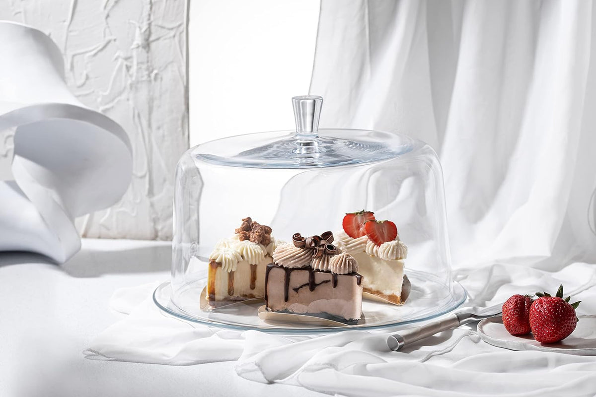 Clear Glass Cake Dome 11.5" Diameter K31011