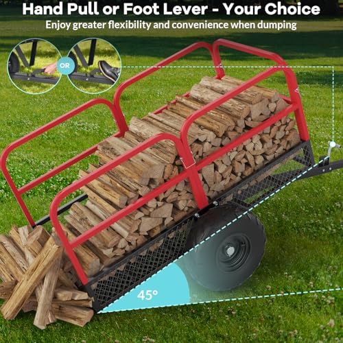 Heavy Duty Steel Dump Cart with 1700-Pound Capacity S6521