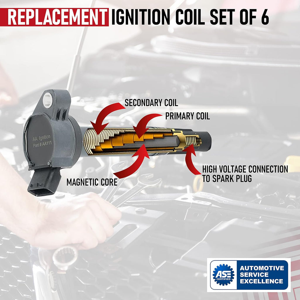 Ignition Coil Set of 6 for Toyota, Lexus & Scion Vehicles G9400