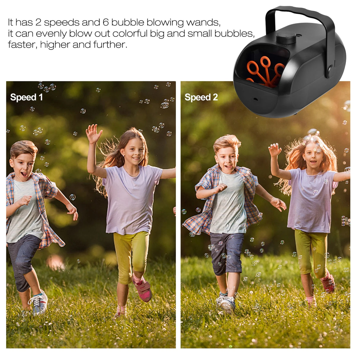 Portable Rechargeable Bubble Machine U195