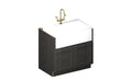 Solid Birch Farm Sink Base Cabinet with Veneered MDF Center Panel U980