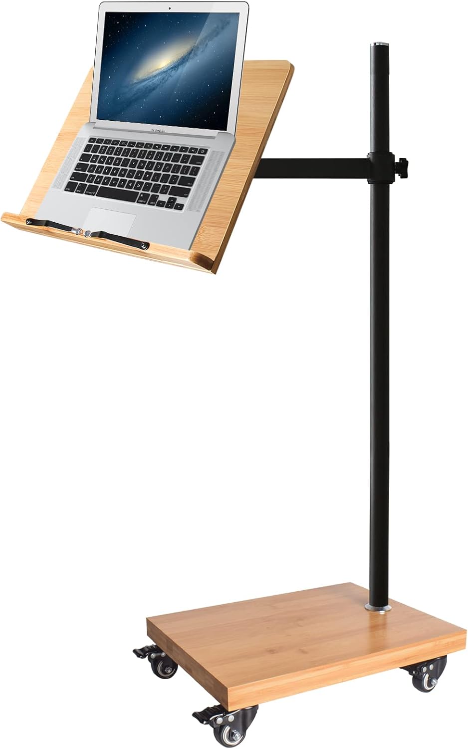 Adjustable Bamboo Floor Book Stand I702