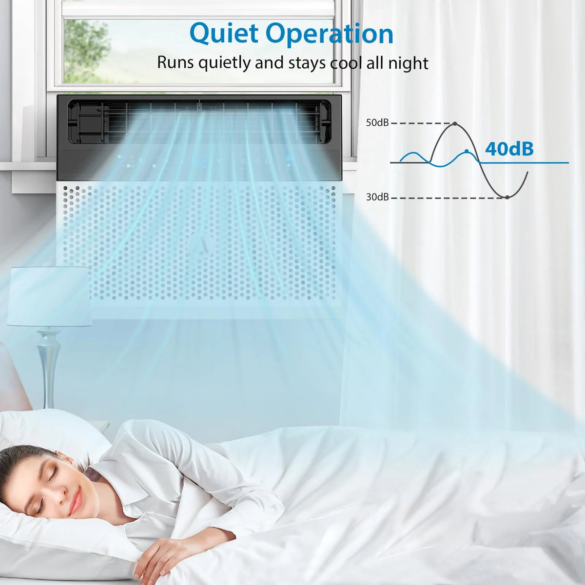 8000 BTU Window Air Conditioner with Remote Control O6344