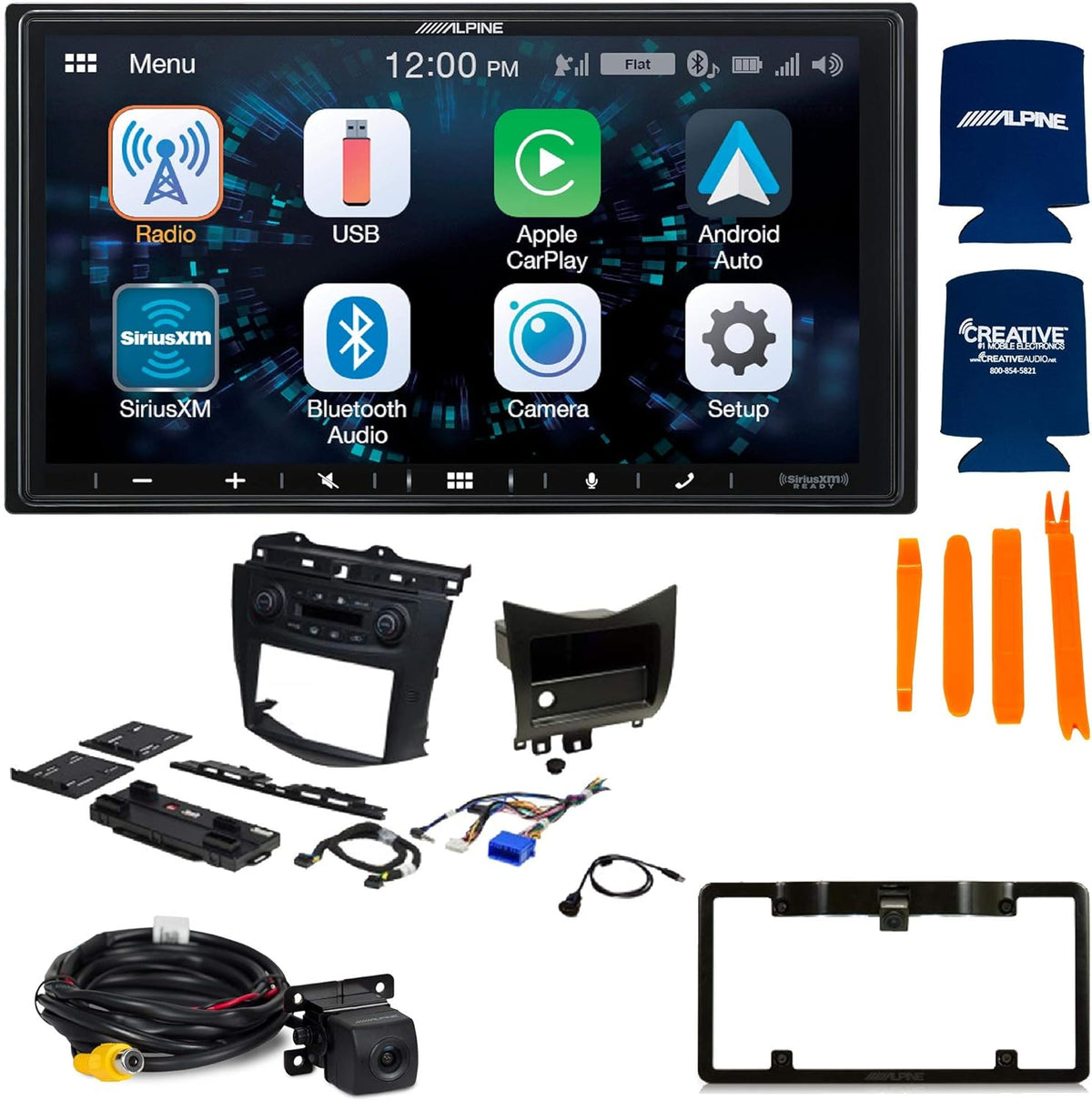7-Inch Receiver with Back up Camera and License Plate Frame S3601
