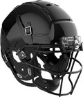 Black Football Helmet with Carbon Steel Mask S9612