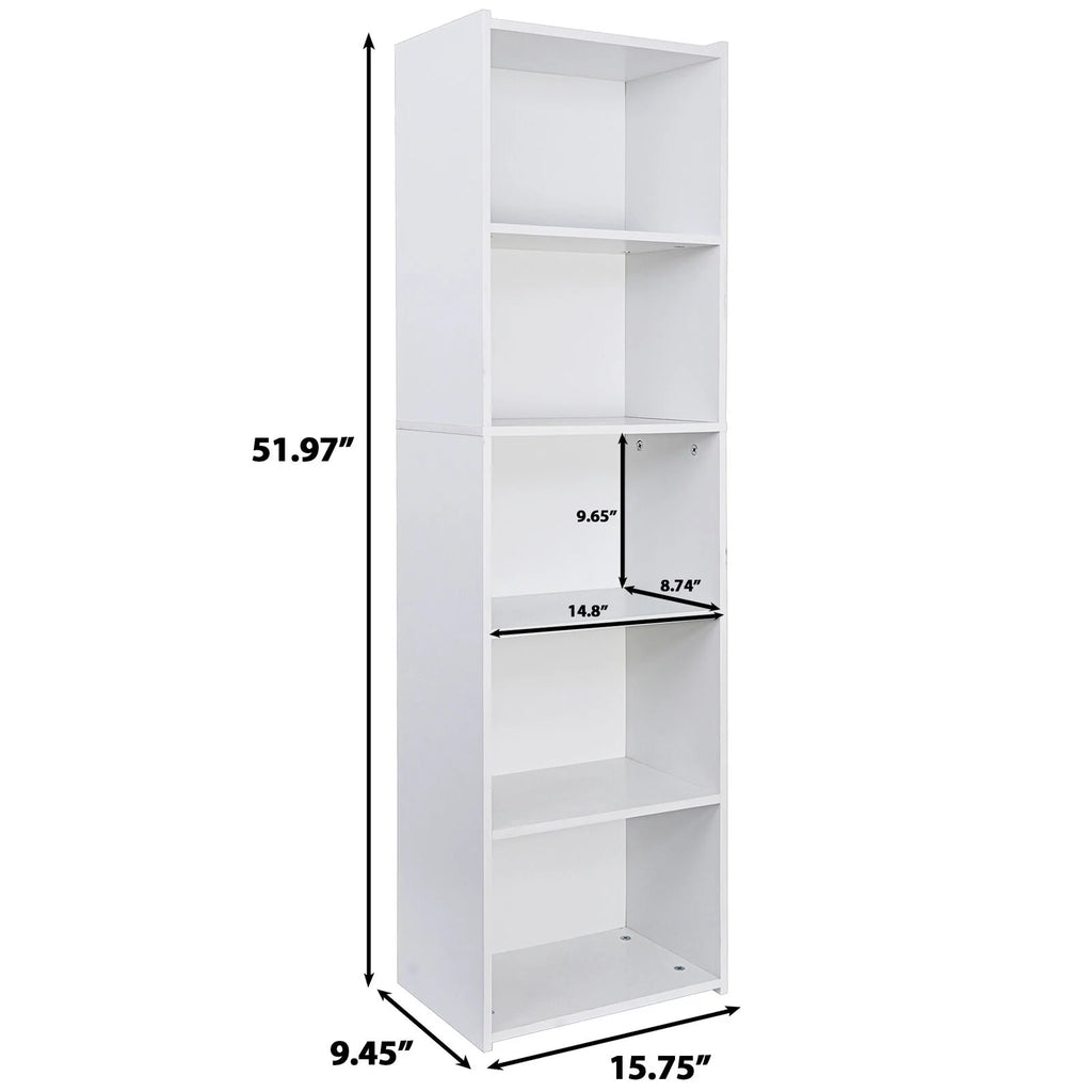 5 Tier Bookcase Bookshelf Storage Organizer G884