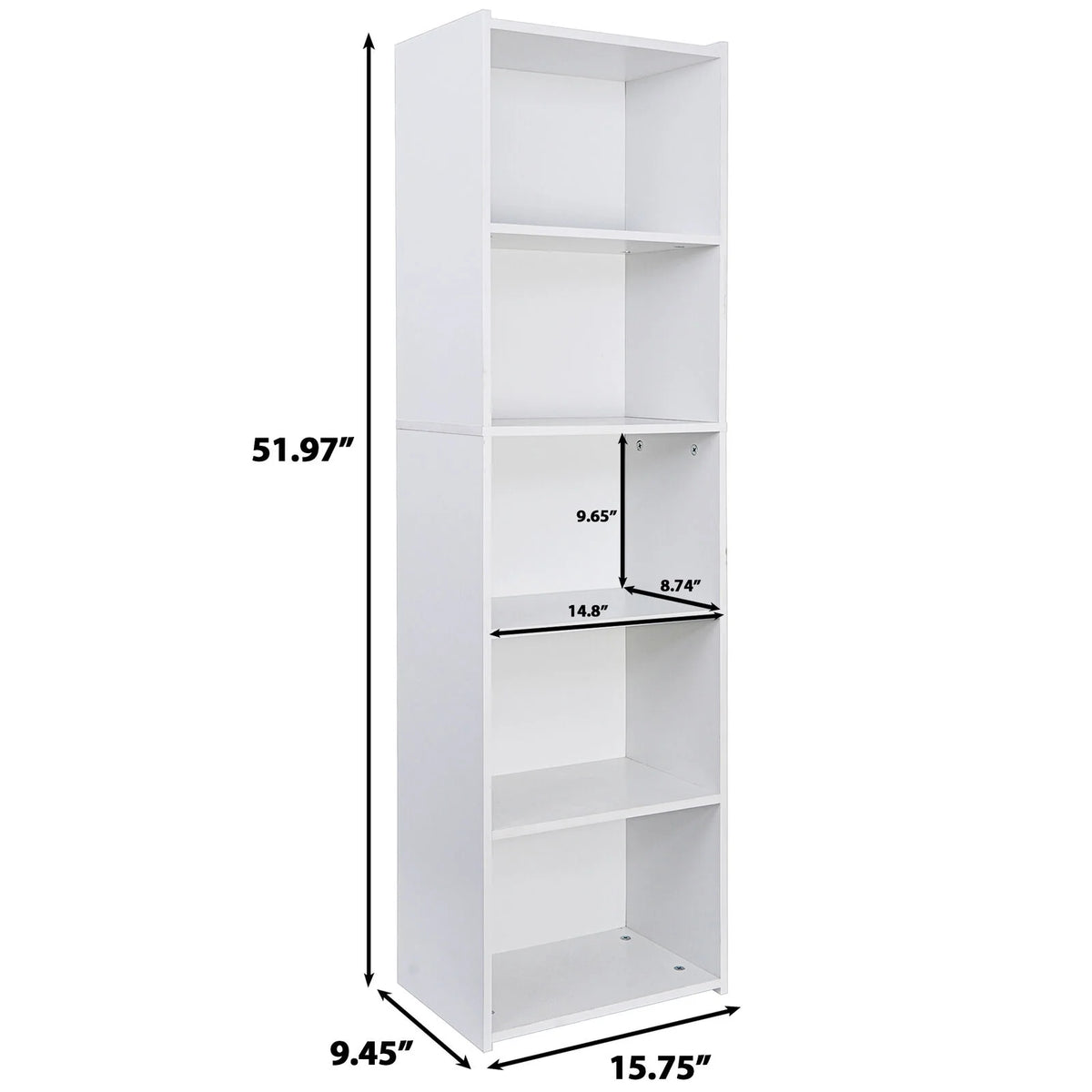 5 Tier Bookcase Bookshelf Storage Organizer G884