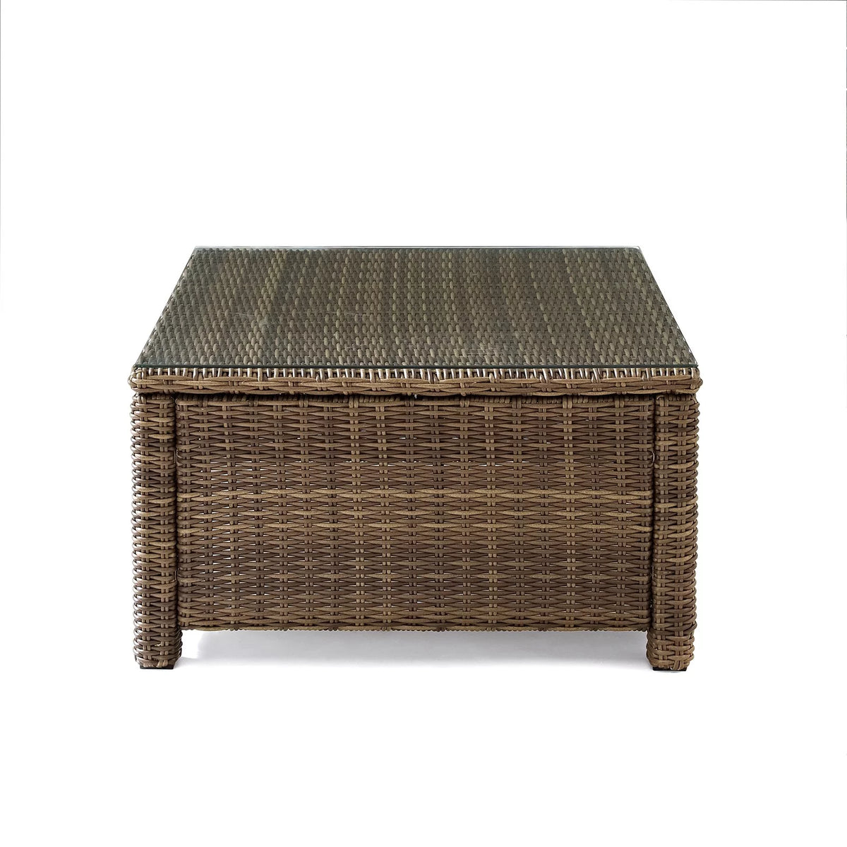 5 Piece Fabric Patio Sectional Set in Brown and Navy N439