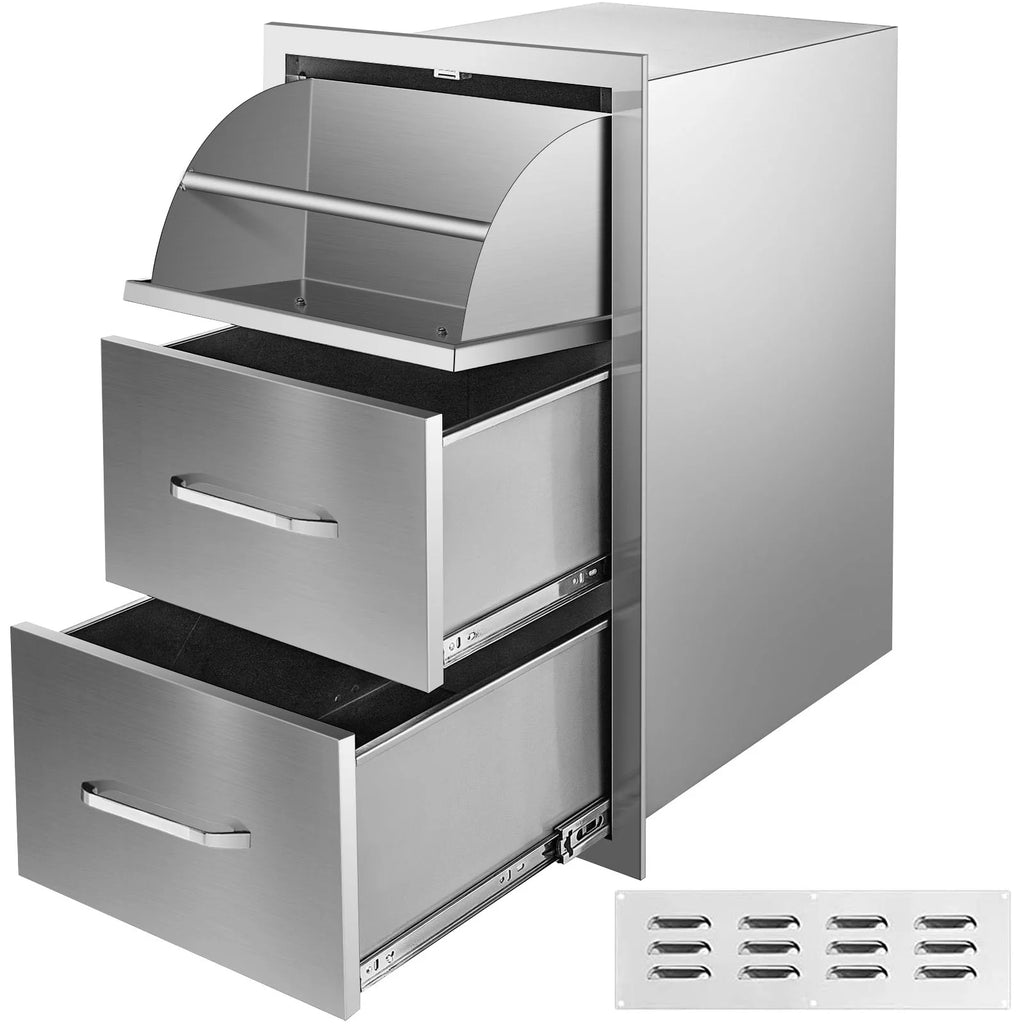 14x8.5 inch Stainless Steel Outdoor Kitchen Drawers Z8512