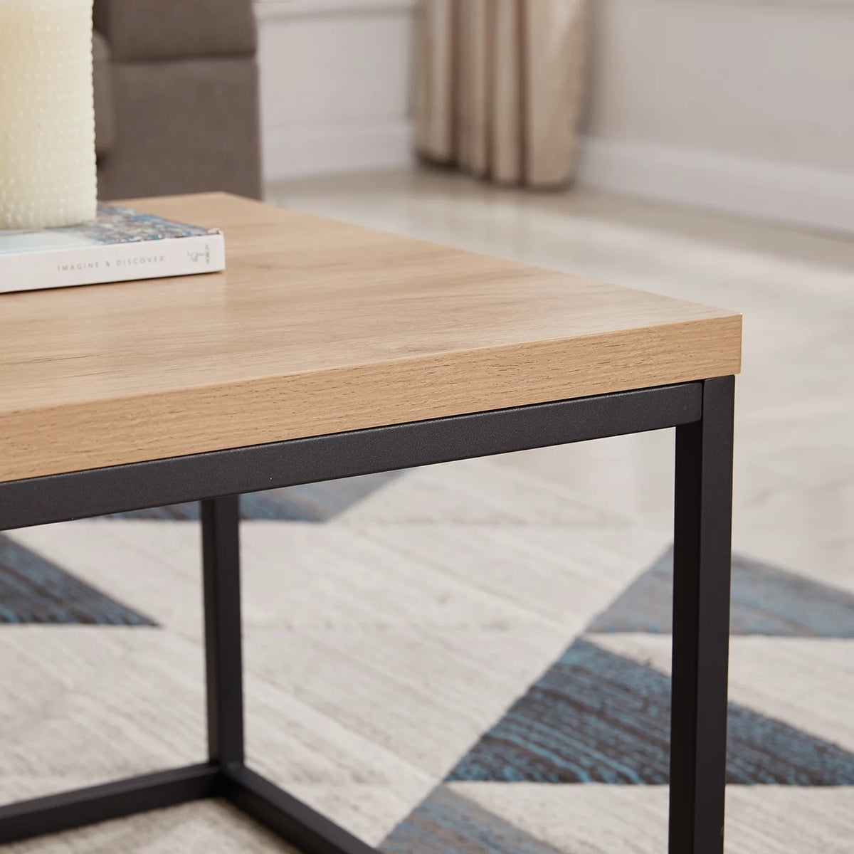 Natural Oak Square Coffee Table B679654