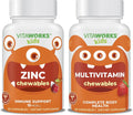 Kids Zinc 15mg Chewables + Multivitamin Chewables K30603