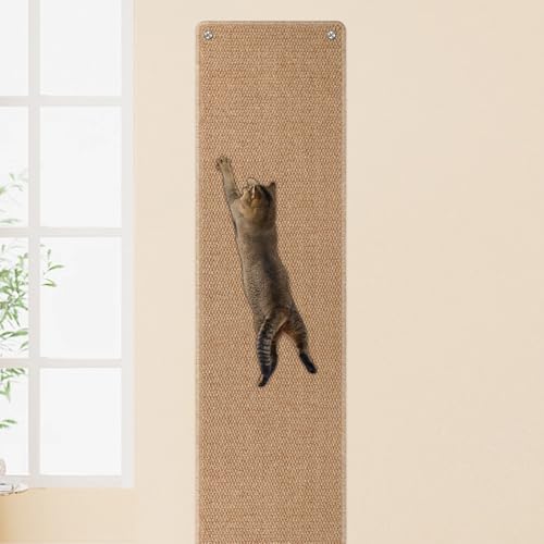 71x15.8 Thickened Cat Wall Climbing Carpet with 16 Fixed Nails C68036