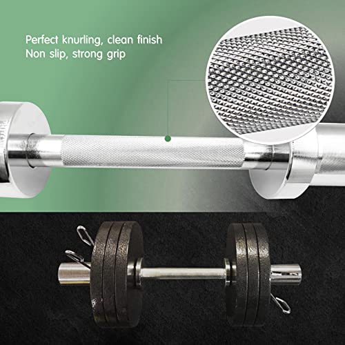 16" Olympic Dumbbell Handles, 150LBS Weight Capacity, 2 Pair Spring Collars Y84488