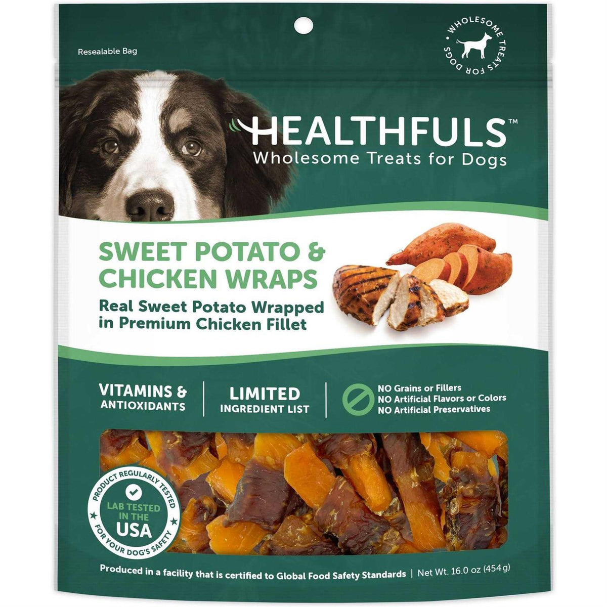 Sweet Potato & Chicken Wraps Dog Treats 16.0 oz K616135