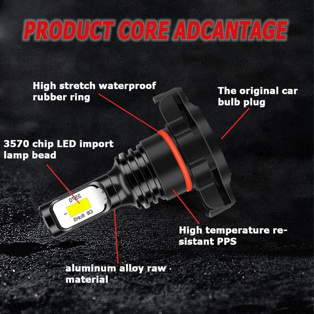 Ice Blue LED Fog Light Bulbs 2504 A3476