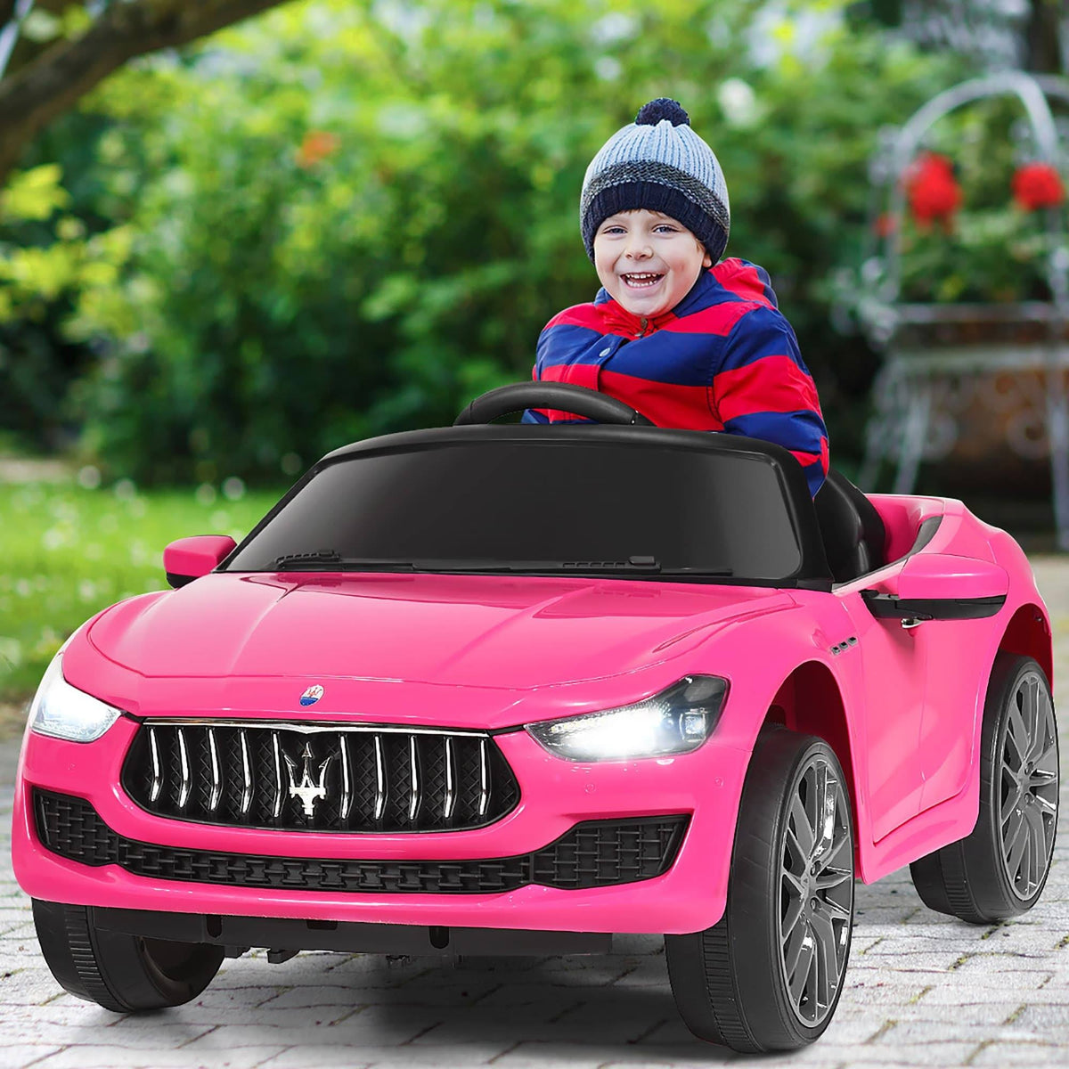12V Kids Ride on Car with RC Remote Control Black F832
