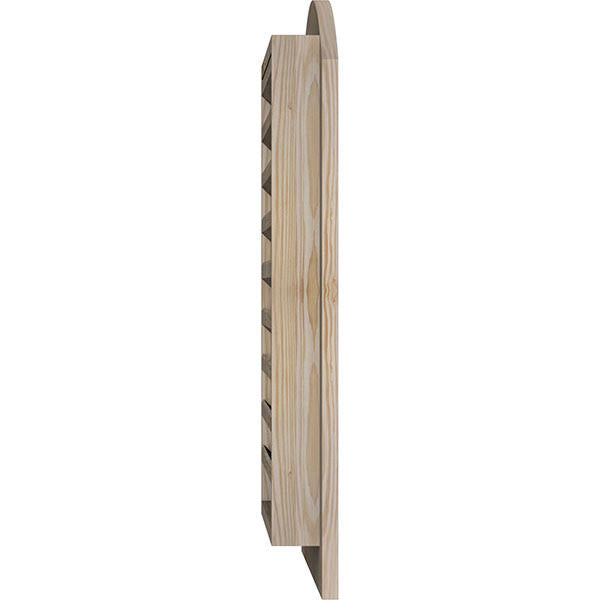 18-in W x 20-in H Arch Top Gable Vent, Unfinished Pine A655722