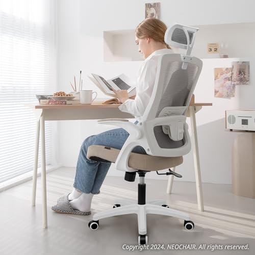 Black Ergonomic Mesh Office Chair with Lumbar Support U876127