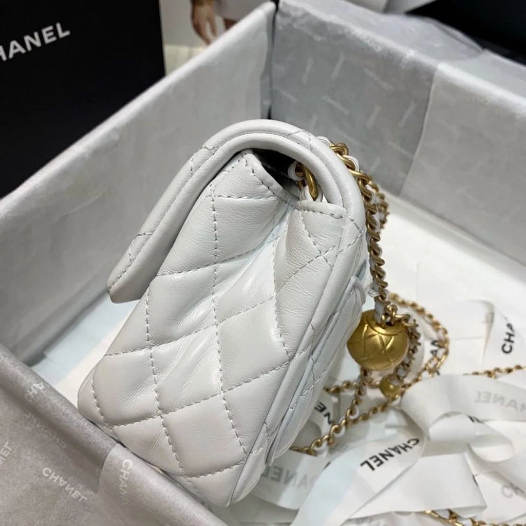 White Mini Flap Bag Z4848