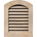 18-in W x 20-in H Arch Top Gable Vent, Unfinished Pine A655722