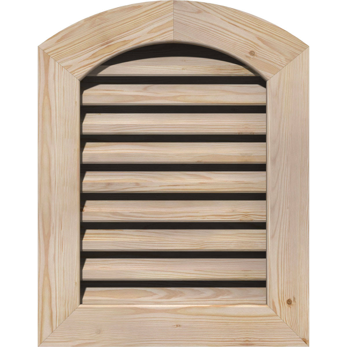 18-in W x 20-in H Arch Top Gable Vent, Unfinished Pine A655722