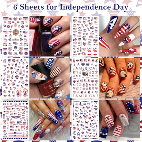 All Holiday Nail Stickers, 30 Sheets Self-Adhesive Nail Art Decals B2397