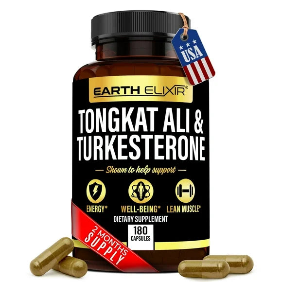 1000mg Turkesterone and 400mg Tongkat Ali Supplement 180 Capsules R3910