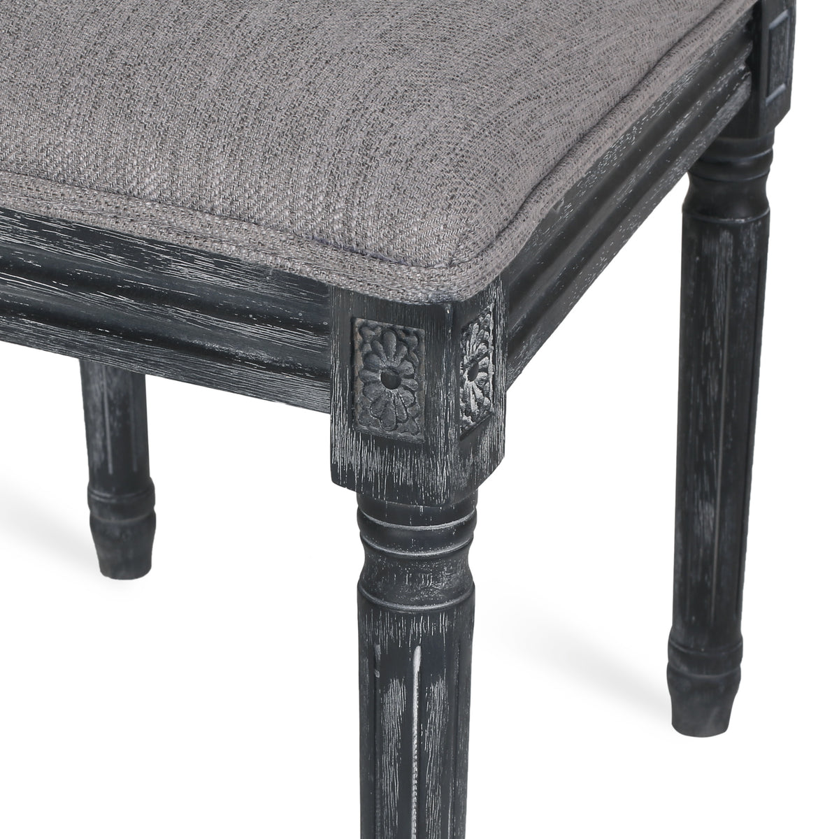 Gray Fabric Dining Chair Set of 6 C197423