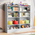 5 Tier White Wooden Kids Bookshelf N54836