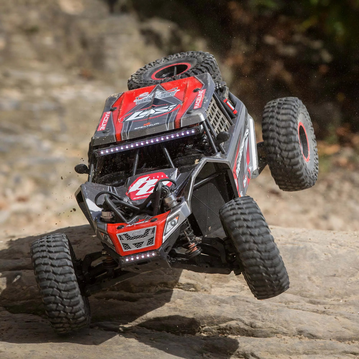 Gray 4 Wheel Drive Brushless Rock Racer RC Truck D35591