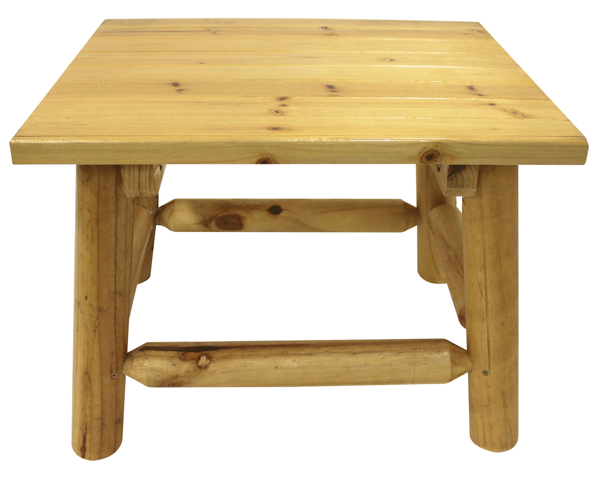 Outdoor Wood End Table Natural V451