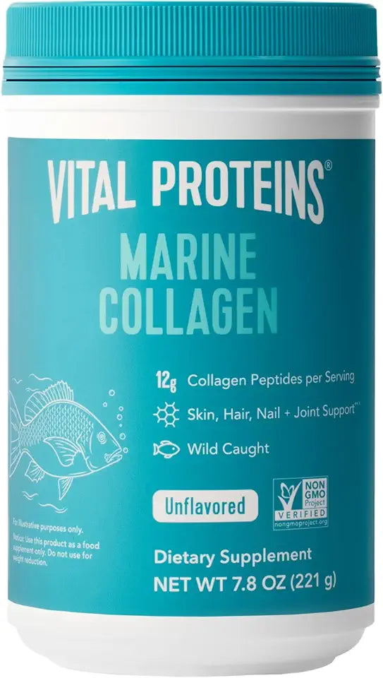 Marine Collagen Peptides Powder Supplement 7.8 oz B9818