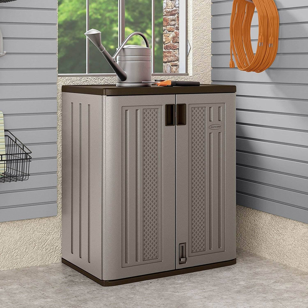 9 Cu ft Resin Garage Storage Cabinet 2 Pack U991