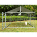 Large Outdoor Dog Kennel with Waterproof Cover T954